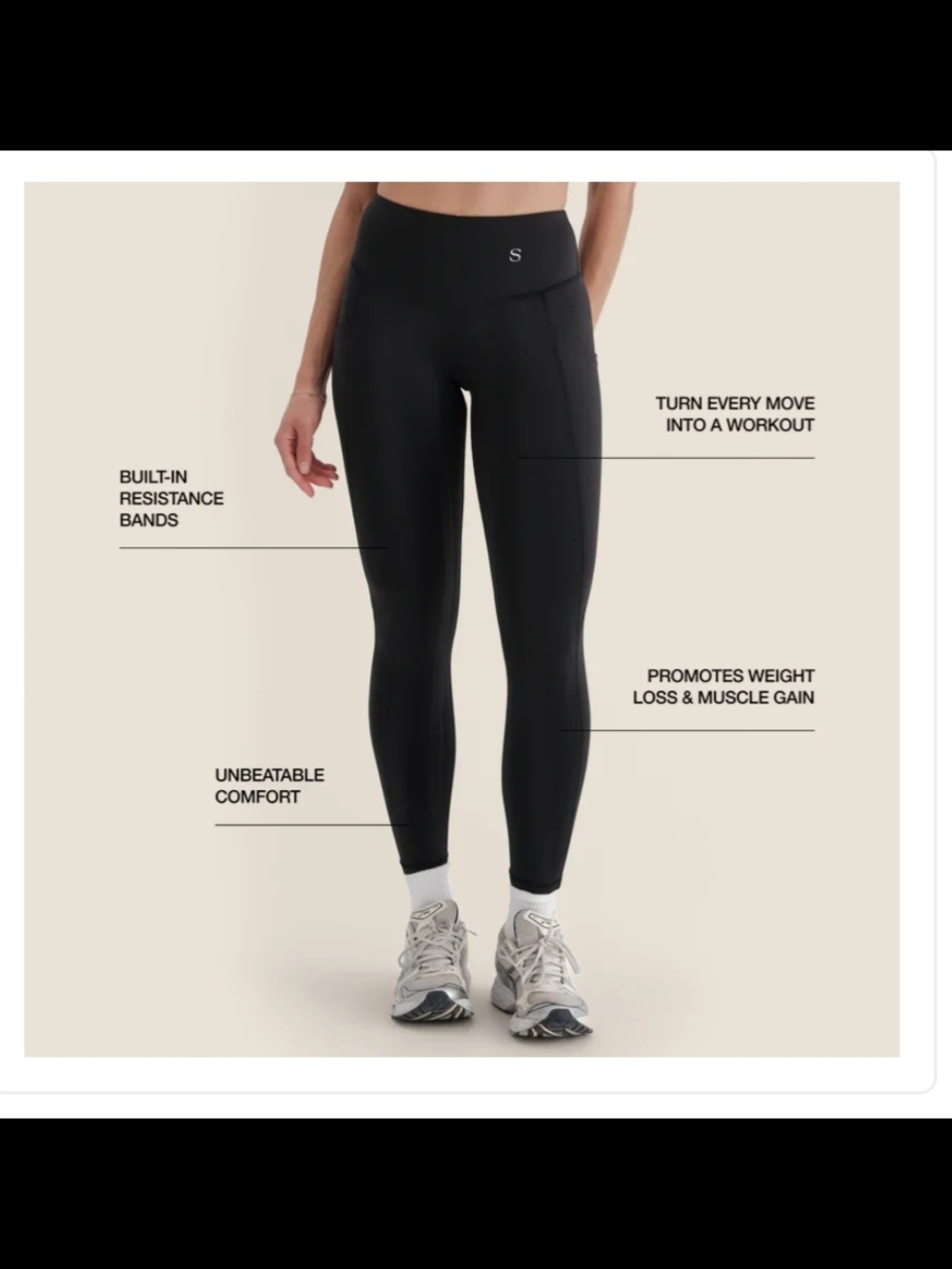 Skinnify  Leggings with built-in resistance bands and side pockets - Picture 3 of 10